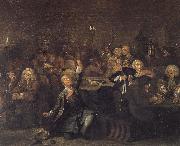 William Hogarth Prodigal son in the casino painting